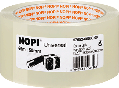 Nopi Klebebänder Universal, PP, transparent/57952 50 mm x 66 m