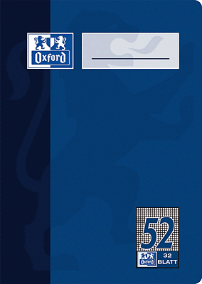 Oxford Oktavheft/384603252 DIN A6  4-fach sortiert 52 kariert - 5mm 90 g/qm