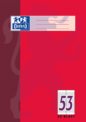Oxford Vokabelheft/384403253 DIN A4 4-fach sortiert zweispaltig 90 g/qm 32 Blatt
