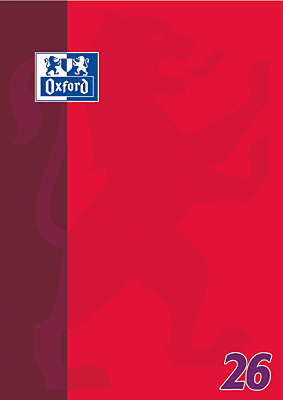 Oxford Berufsschulblock/384405026  A4 4-fach sortiert kariert 5mm/Rand 90 g/qm