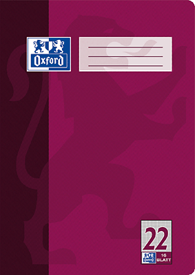 Oxford Heft A4 Lin. 22/384401622 DIN A4 4-fach sortiert 22 - kariert 5mm 90 g/qm
