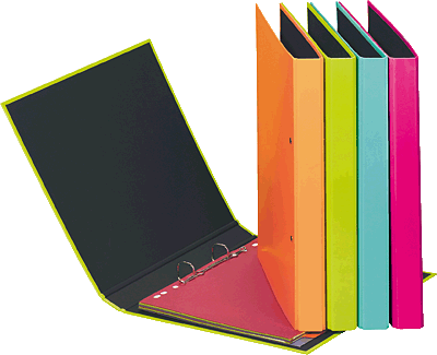 Aulfes Ringbuch A4 2-Bügel/20601-35 raspberry