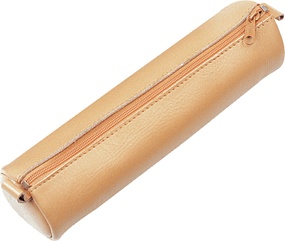 Schlamperrolle, Echt Leder/43016 ca. 21 x 6 cm natur 42 g