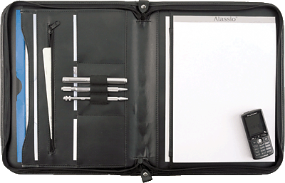 Alassio Konferenzmappe/30042 36 x 29 x 5 cm schwarz Lederimitat 860 g