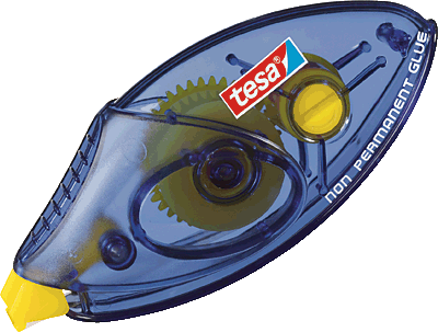 Tesa Einweg-Kleberoller, ablösbar/59190-00005-00 8,5mx8,4mm