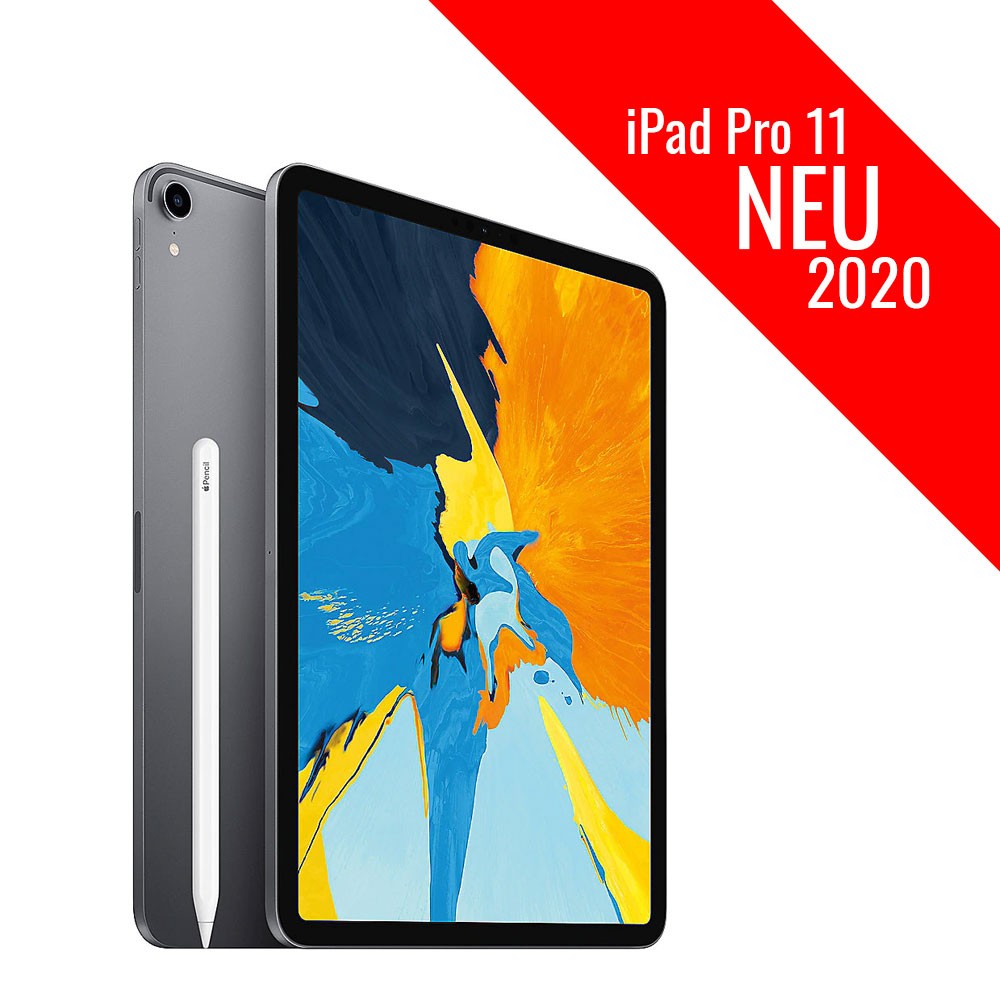 Apple iPad Pro 11 2018 Wi-Fi 64 GB Space Grau + Apple Pencil 2. Gen