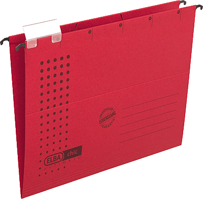 Elba Hängemappen chic/85801RO A4 rot Karton (RC) 230 g/m² Inh.5