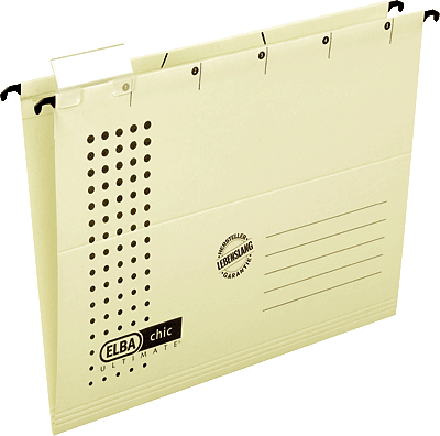 Elba Hängemappen chic/85801CH A4 chamois Karton (RC) 230 g/m² Inh.5