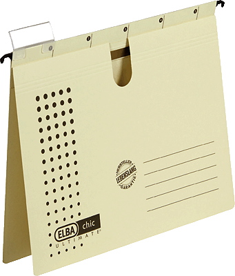 Elba Hängehefter chic/85802CH A4 chamois Karton (RC) 230 g/m² Inh.5