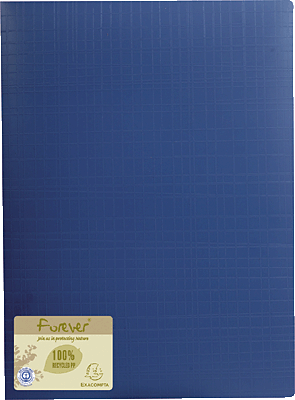 Exacompta Sichtmappe forever Recycled PP/884572E 320x240 mm blau 40 Hüllen