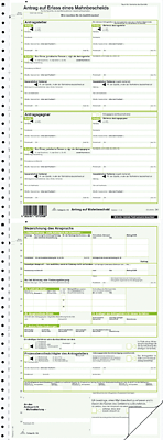 RNK Mahnbescheid für maschinelle Bearbeitung/705/10 selbstdurchschreibend Inh.10