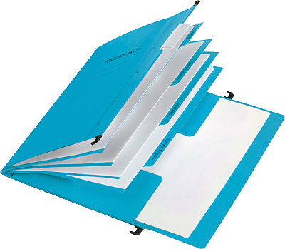 Pagna Personalakte/44105-02 B340xH245xT3 mm blau