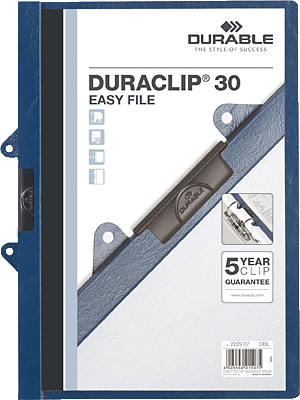 Durable Klemmmappe/2229-07 dunkelblau