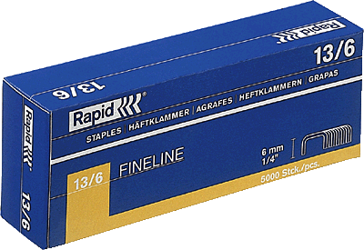 Rapid Heftklammern für R13/11830700 13/4 mm Inh.5000