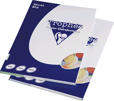 Clairefontaine PPP-Papiere/4101c DIN A4 hellblau 80 g/qm Inh.100