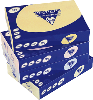 Clairefontaine Trophee Papier gelb/1248C DIN A4 120 g/qm Inh.250