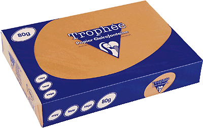 Clairefontaine Trophee Papier A3 Orange/1762C 80 g Inh.500