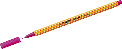 Stabilo point 88 Tintenfeinschreiber mit löschbarer Tinte/88/00-40 0,4 mm rot