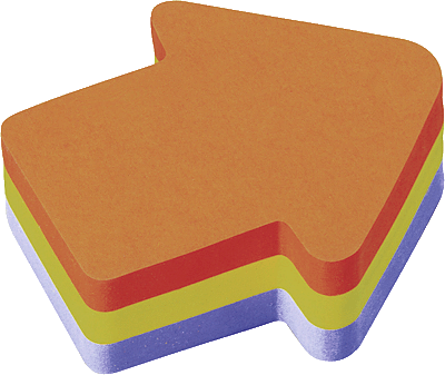 3M Post-it  Pfeil/2007A 70x70 mm 3farbig Inh.225 Blatt