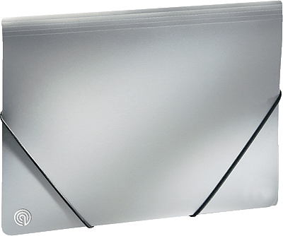 Ecobra Eckspannmappe Silver Shadow/940119 DIN A4 silber-schwarz