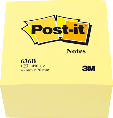 3M Post-it Notes /636B 76x76 mm gelb Inh.450 Blatt
