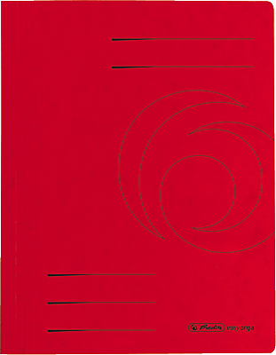 Herlitz Schnellhefter/10902898 DIN A4 rot 355 g/qm