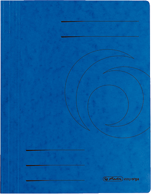 Herlitz Schnellhefter/10902880 DIN A4 blau 355 g/qm