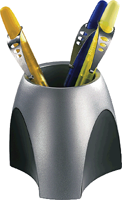 HAN Stifteköcher DELTA/2753-77 95 x 95 x 88 mm silber