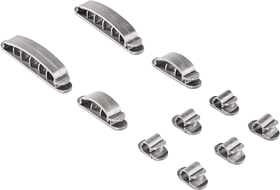 Hama Kabelbefestigung Easy Clip/20606 silber Inh.10
