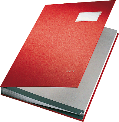 Leitz Unterschriftsmappen/5700-00-25 240x340mm für:A4 rot