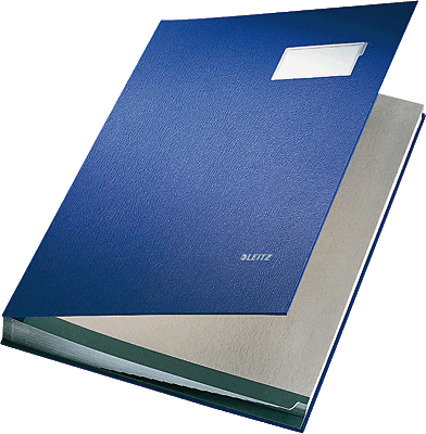 Leitz Unterschriftsmappen/5700-00-35 240x340mm für:A4 blau