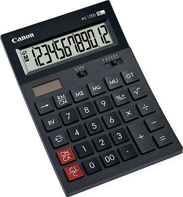 Canon Tischrechner AS-1200/4599B001 schwarz