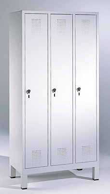 EVOLO Garderobenschrank/48010-30-7035 H185xB90xT50 cm lichtgrau