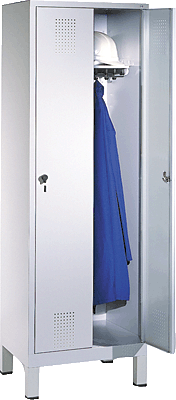 EVOLO Garderobenschrank/48010-20-7035 H185xB61xT50 cm lichtgrau
