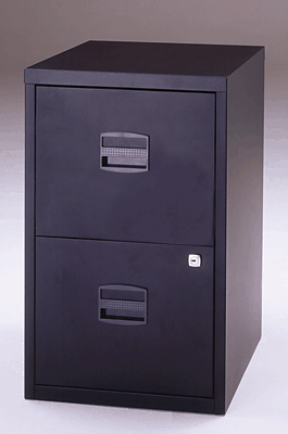 Light Büroschubladenschrank /PFA2433 H672xB413xT400 mm schwarz