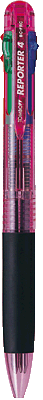 Tombow Vierfarbkugelschreiber Reporter 4/BC-FRC80 transluzent pink