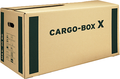 Smartboxpro Umzugskartons/118133122 637x360x340 mm braun/grün 645x348x376 mm