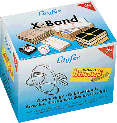 Läufer X-Band Hercules im Karton/59078 / 512592  250x25mm bunt Inh.500 g