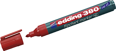 Edding Flipchartmarker 380/4-380002 rot