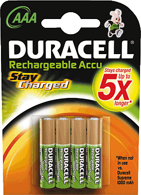 Duracell Akkus StayCharged AAA/DUR203822 Micro 800 mAh Inh.4