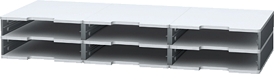 Exacompta Fach-Set MODULODOC NORMAL /340740D H56xT350 mm mausgrau/lichtgrau