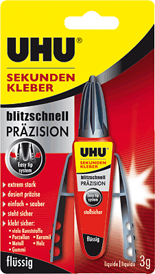 UHU Sekundenkleber PRÄZISION, flüssig/48700 Inh.3g