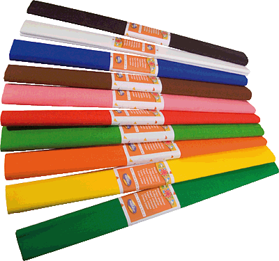 Clairefontaine Krepp-Papier orange/901058C 200x50 30g Inh.10