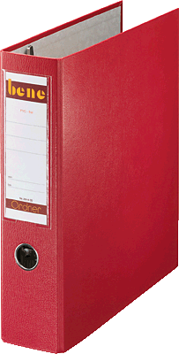 Bene Postscheckordner A4 75 mm/292900rot