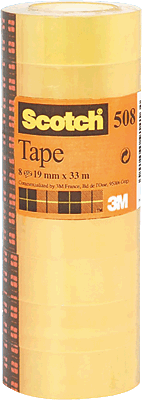 Scotch Klebeband 508/5081933 33m x 19mm transparent 26 mm Inh.8