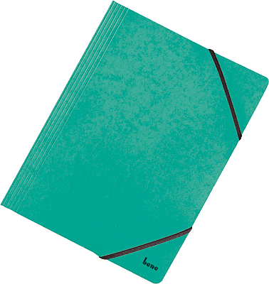 Bene Eckspannmappen Vario/110700GN A4 grün Colorspan-Karton 600g/qm