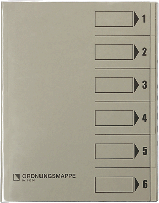 Bene Ordnungsmappen A4/83600 grau