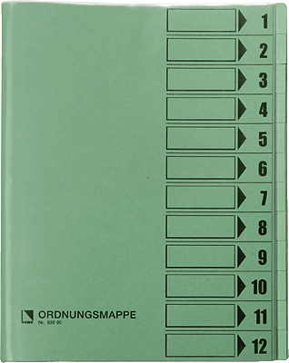 Bene Ordnungsmappen A4/83800 grün