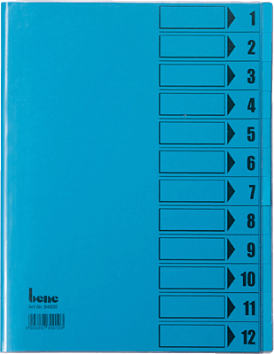 Bene Ordnungsmappe A4/84800blau
