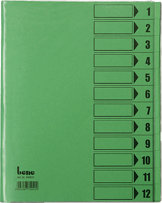 Bene Ordnungsmappe A4/84800grün